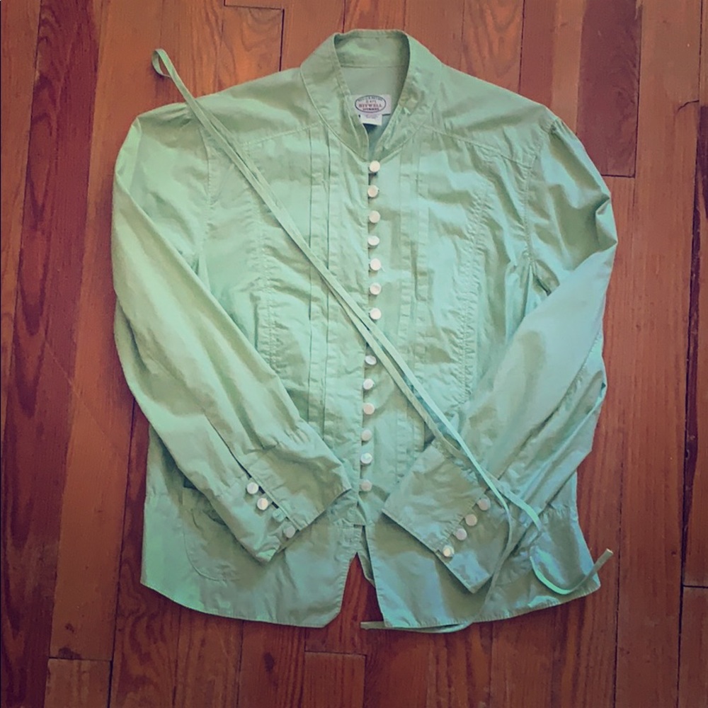 SALE!🖤 Sitwell Anthropologie Sea Foam Sage Blouse